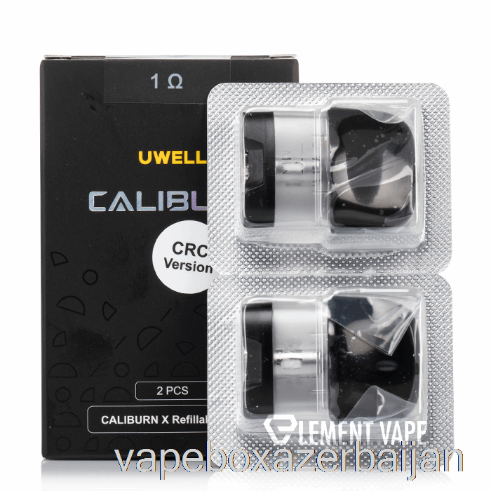 Vape Smoke Uwell Caliburn X Replacement Pods 3mL Pod + 1.0ohm Coil